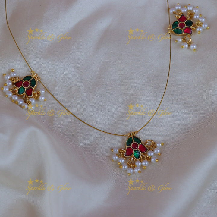 Elegant Floral Pearl Necklace for Weddings