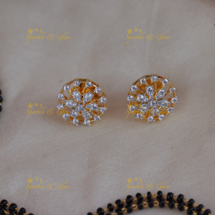 Elegant Black Bead Mangal Sutra Necklace - Sparkle & Glow