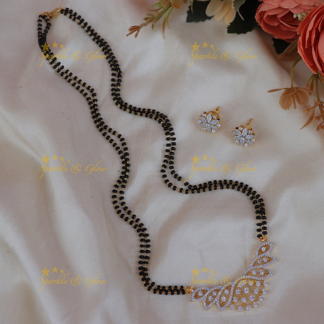 Elegant Floral Design Mangalsutra | Exquisite Necklace