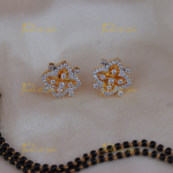 Sparkle & Shine: Exquisite Floral Mangal Sutra Necklace
