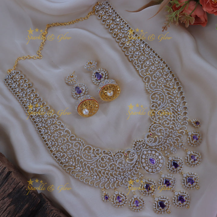 Elegant Gold-Plated Necklace - Majestic Wedding Design