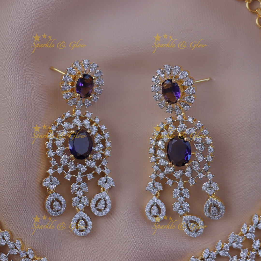 Exquisite Leaf Design Necklace Set for Weddings