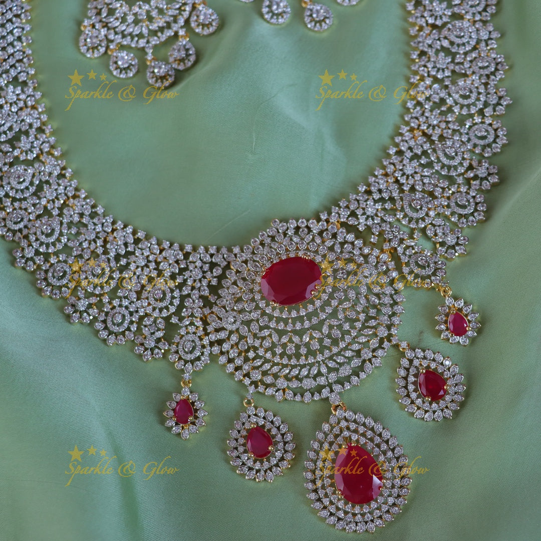 Exquisite Gold-Plated Bridal Necklace Set for Elegance