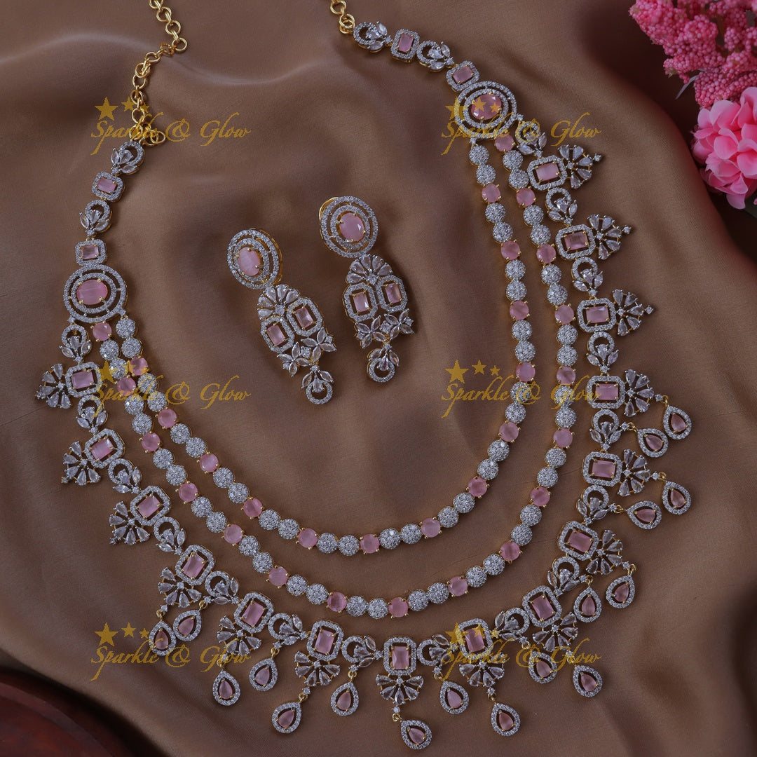 Elegant Layered Floral Necklace for Festive Occasions