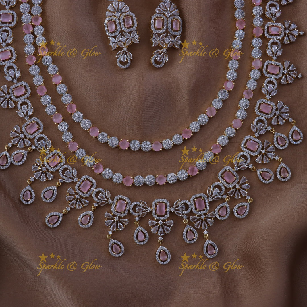 Elegant Layered Floral Necklace for Festive Occasions