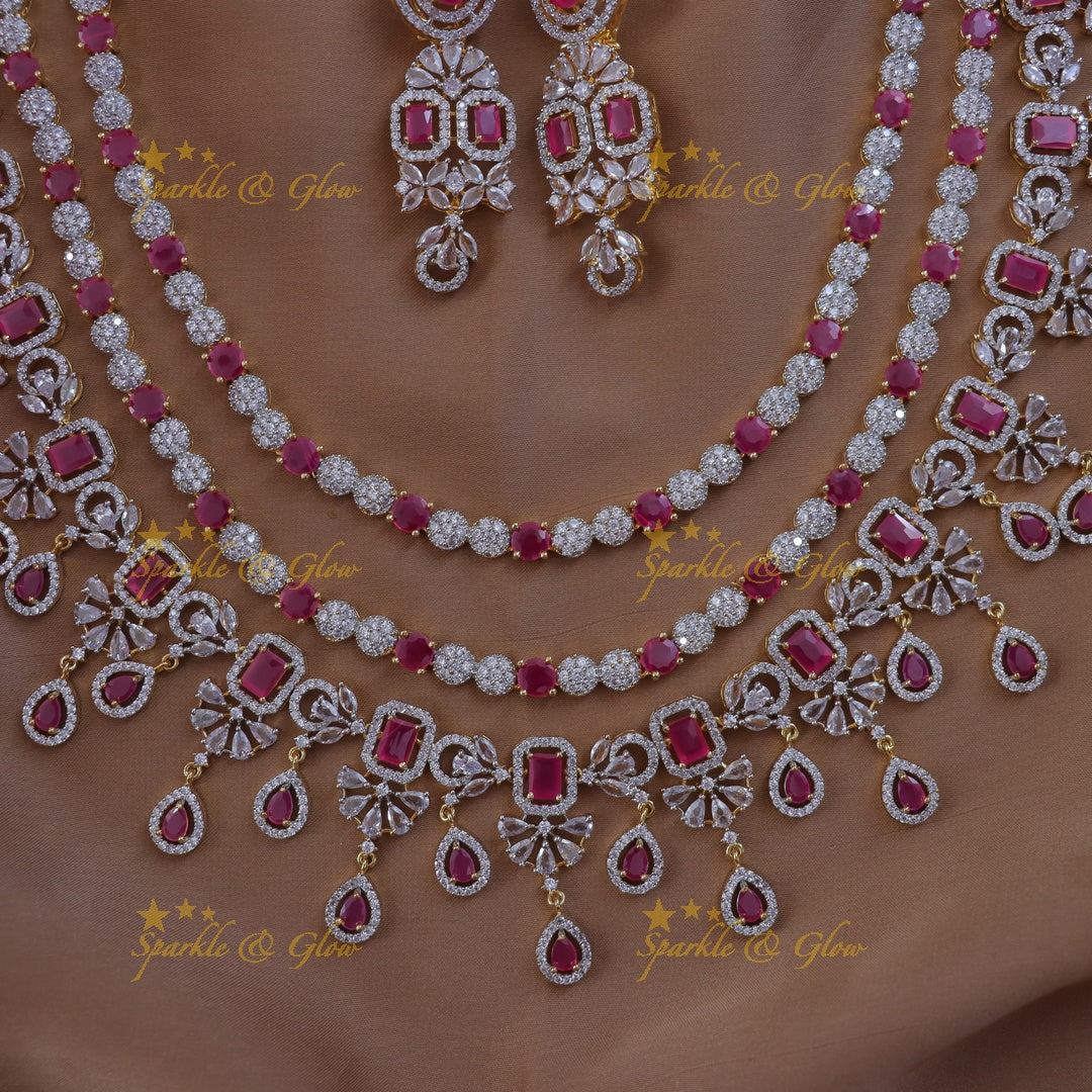 Elegant Layered Floral Necklace for Festive Occasions