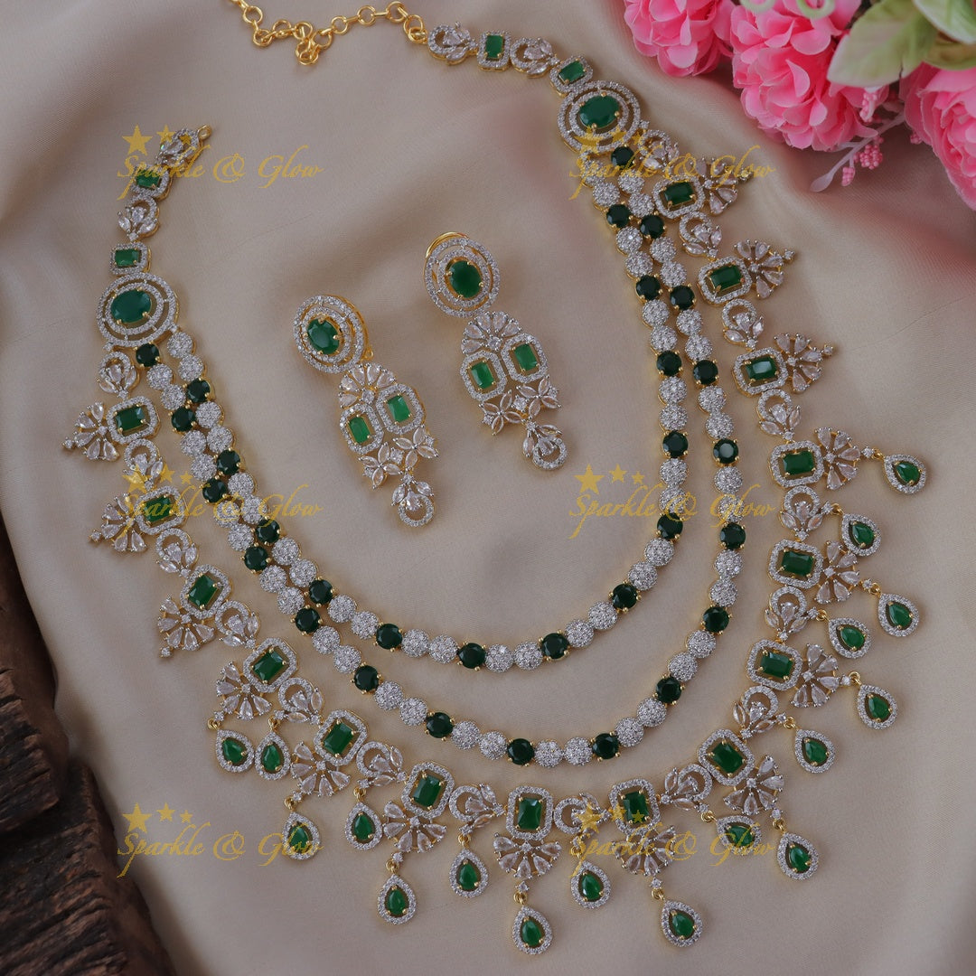 Elegant Layered Floral Necklace for Festive Occasions