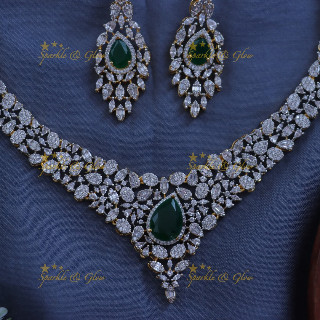 Stunning Gold Polish Necklace Set for Wedding Glam