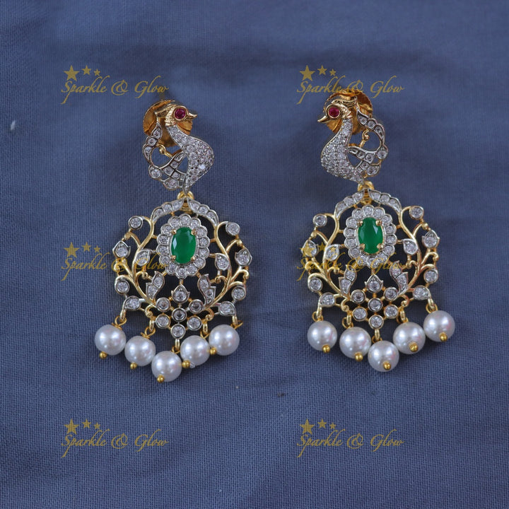 Exquisite Peacock Mango Necklace for Weddings & Festivities