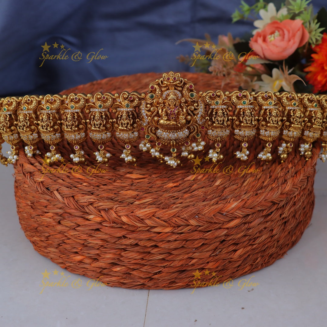 Exquisite Gold Pearl Hipbelt for Grand Occasions