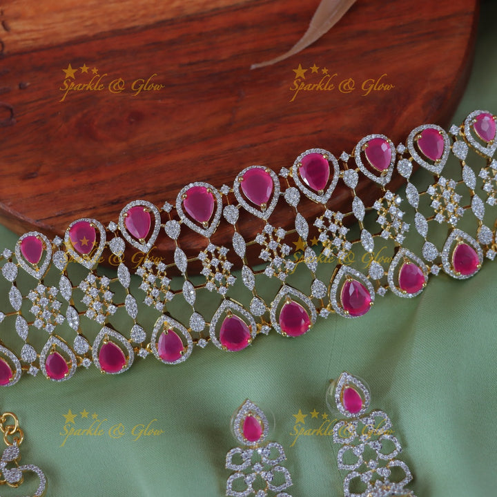 Exquisite Green Bridal Necklace Set for Weddings
