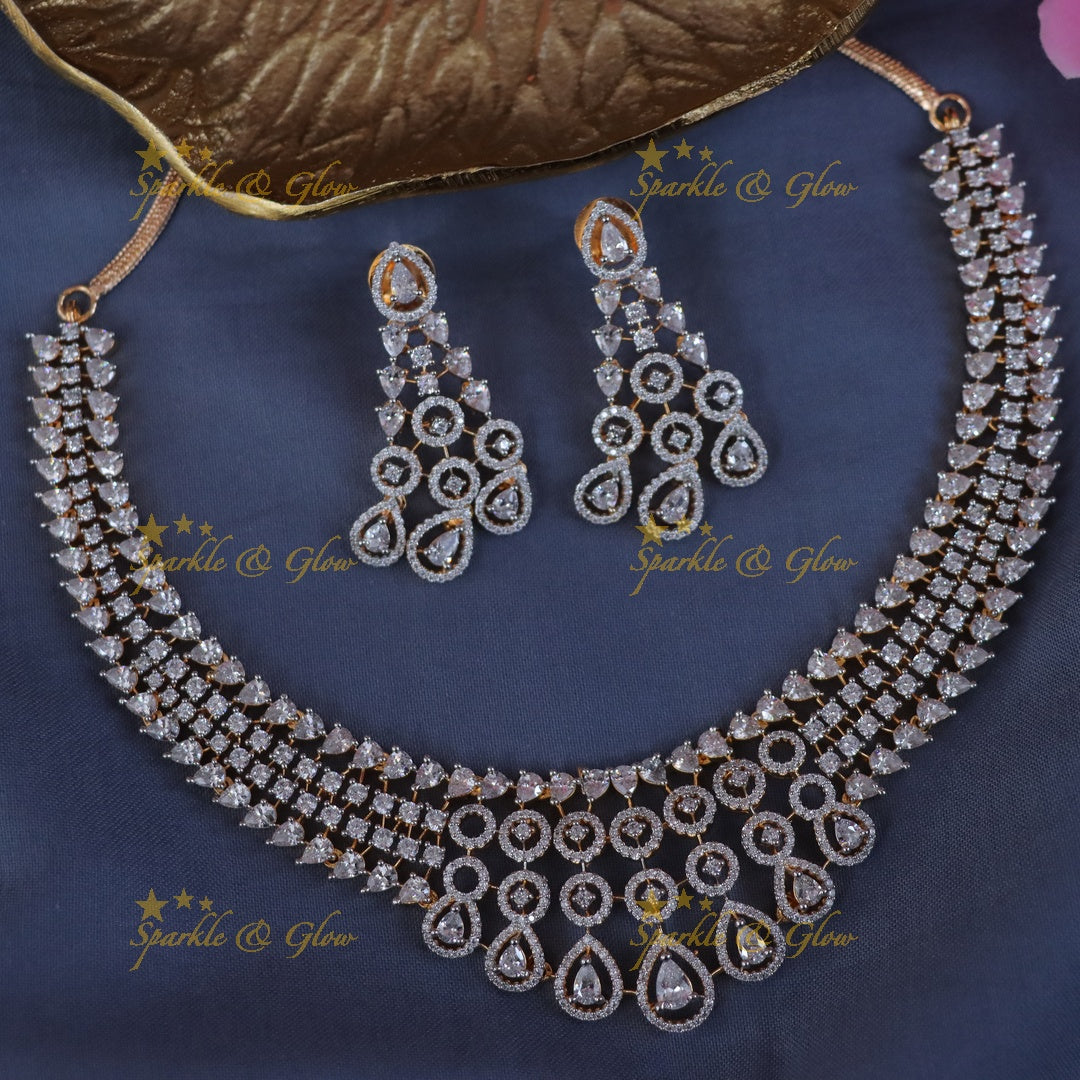 Exquisite Gold-Plated Stone Necklace Set for Festivals