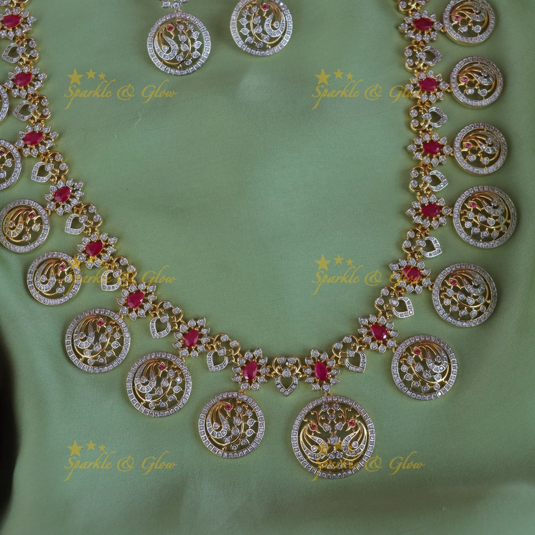 Exquisite Peacock Long Necklace for Special Occasions