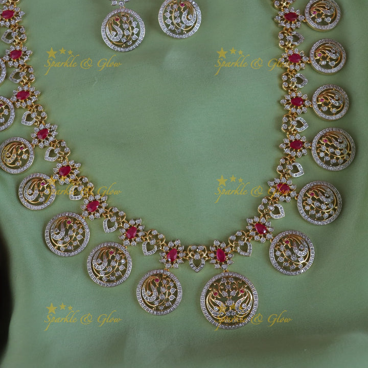 Exquisite Peacock Long Necklace for Special Occasions