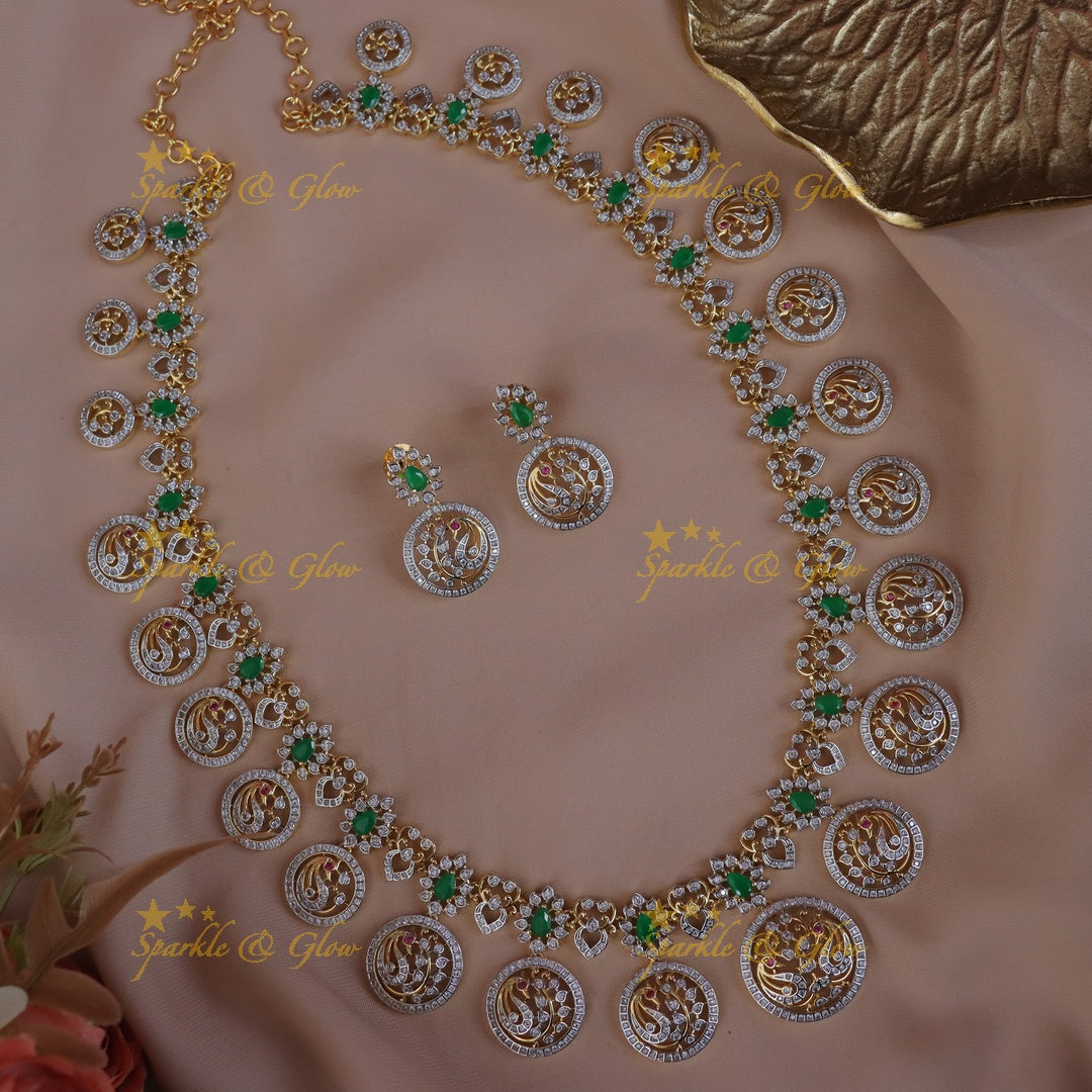 Exquisite Peacock Long Necklace for Special Occasions