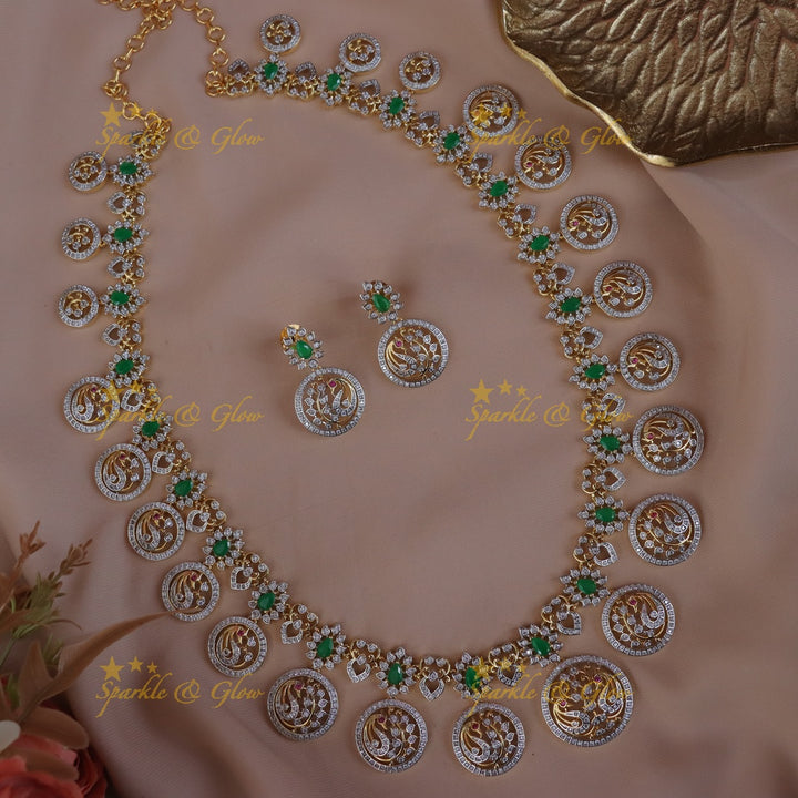 Exquisite Peacock Long Necklace for Special Occasions