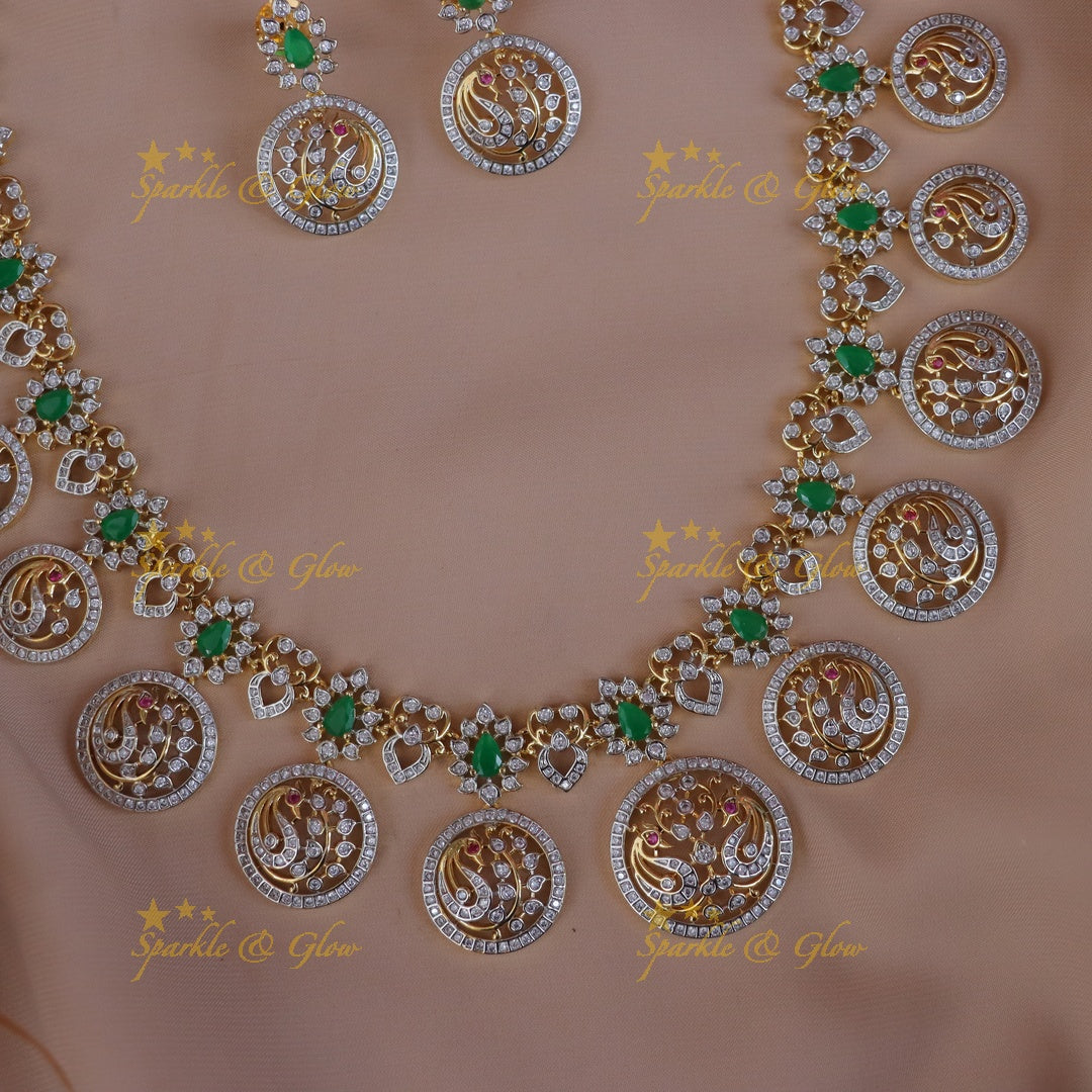 Exquisite Peacock Long Necklace for Special Occasions