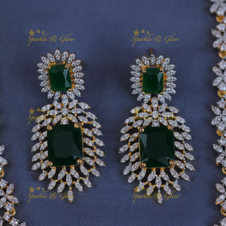 Exquisite Floral Long Necklace Set for Festive Glam