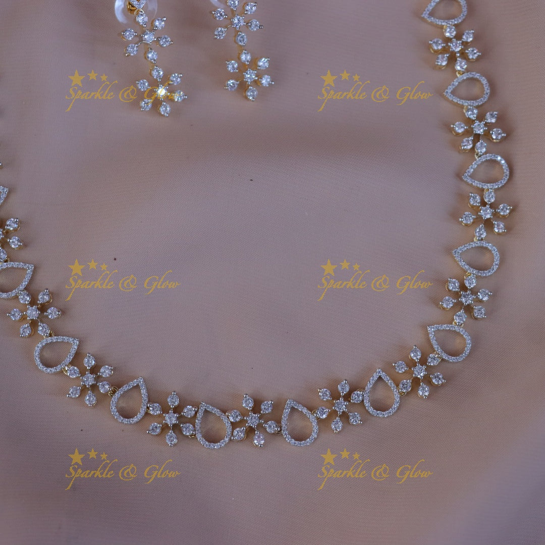 Elegant Floral Bridal Necklace Set for Memorable Weddings