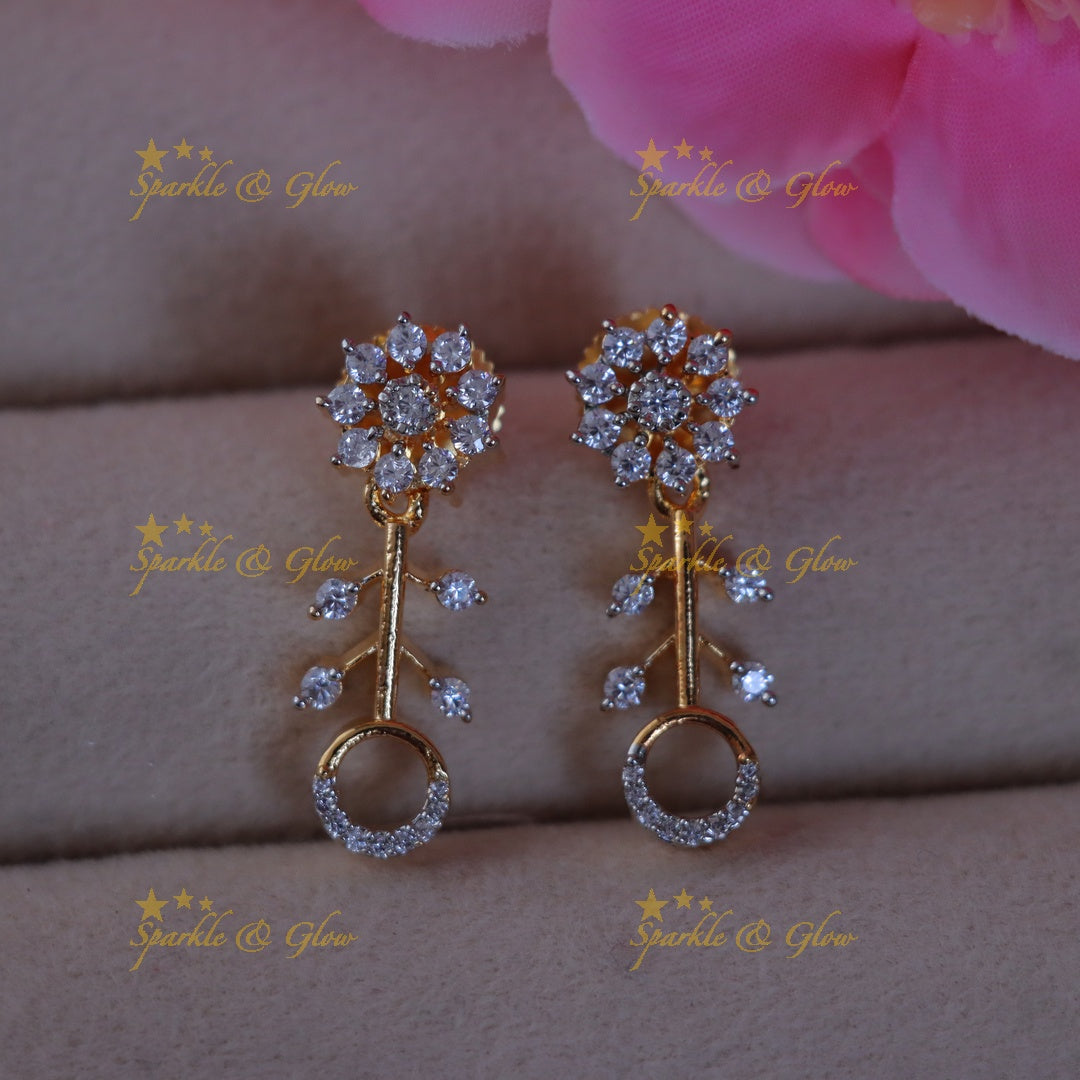 Exquisite Gold Floral Wedding Necklace Set for Brides