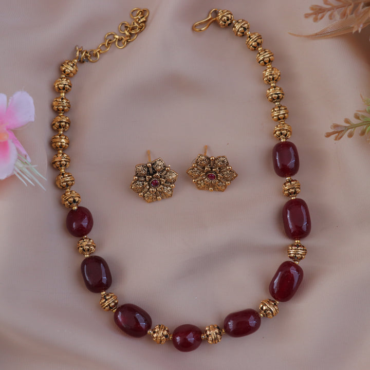 Exquisite Gold Bead Necklace for Festive Elegance