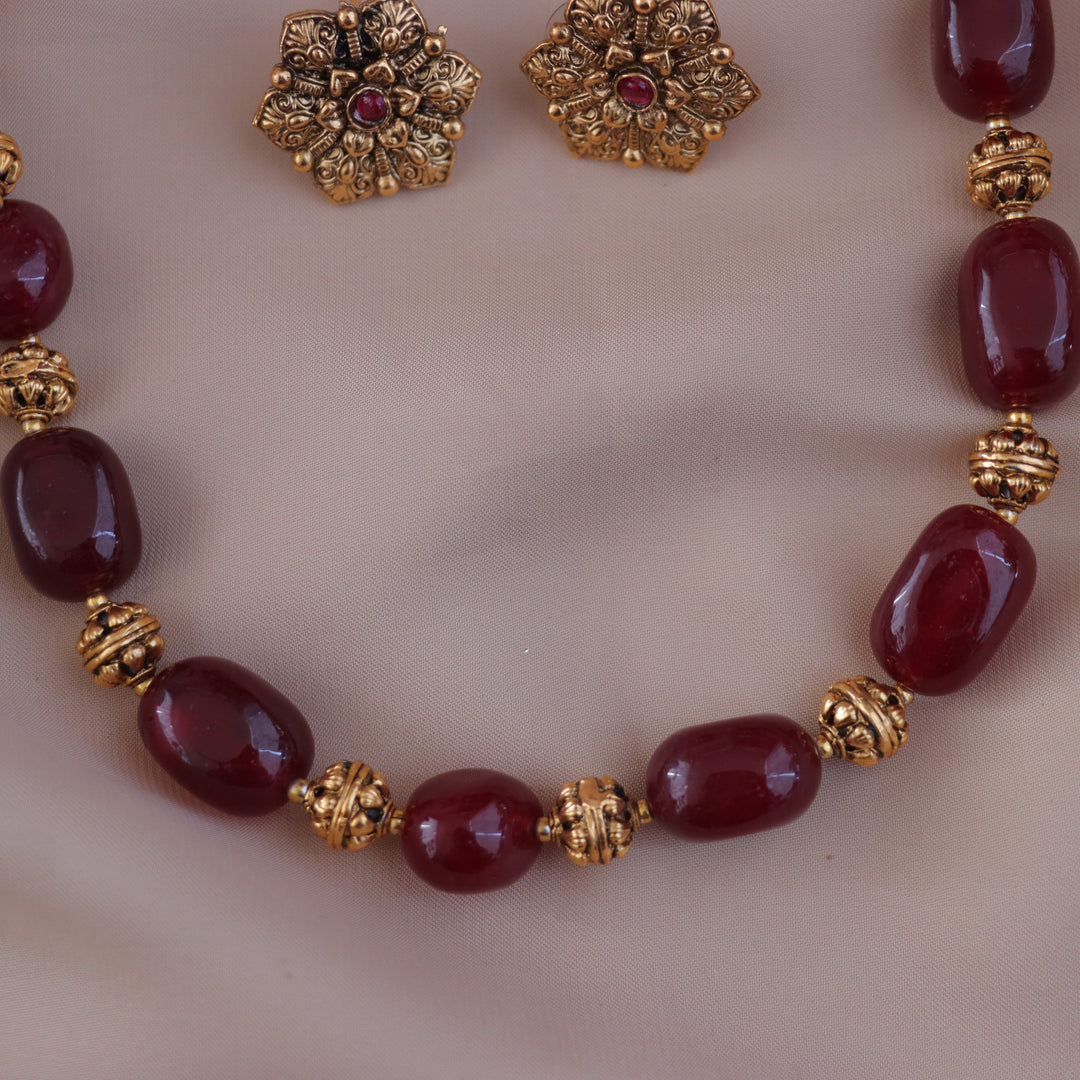 Exquisite Gold Bead Necklace for Festive Elegance