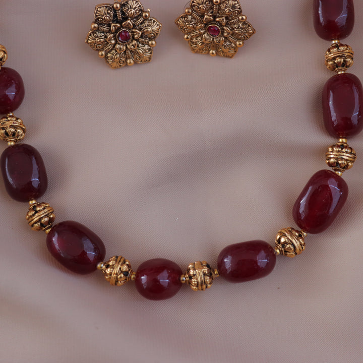 Exquisite Gold Bead Necklace for Festive Elegance