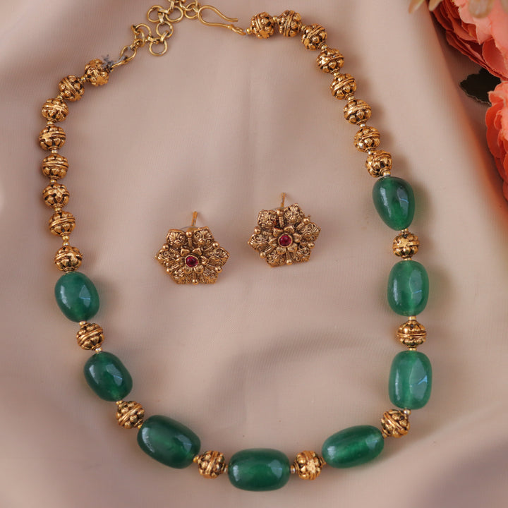 Exquisite Gold Bead Necklace for Festive Elegance