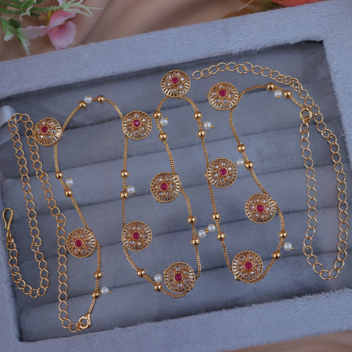 Exquisite Gold Pearl Hip Chain for Elegant Occasions