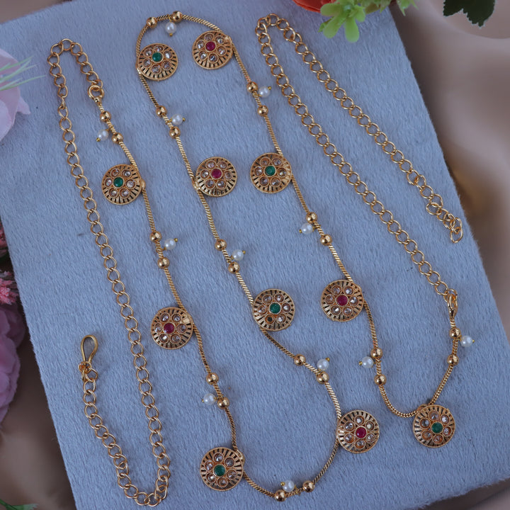 Exquisite Gold Pearl Hip Chain for Elegant Occasions