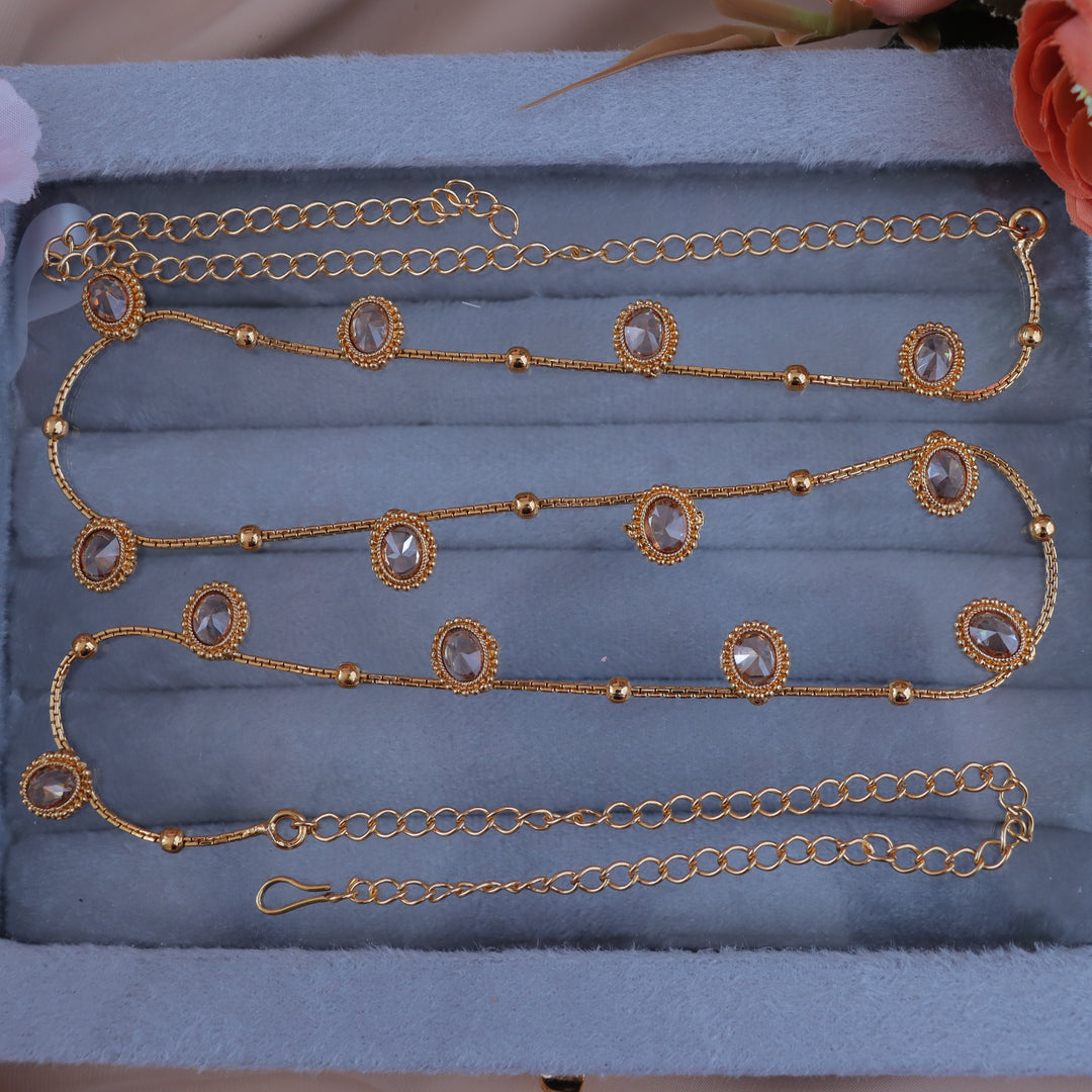 Elegant Gold Beaded Hipchain for Weddings & Festivals