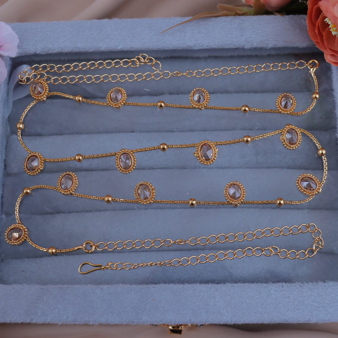 Elegant Gold Beaded Hipchain for Weddings & Festivals