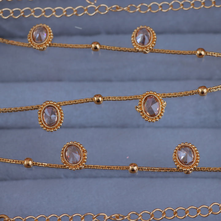 Elegant Gold Beaded Hipchain for Weddings & Festivals