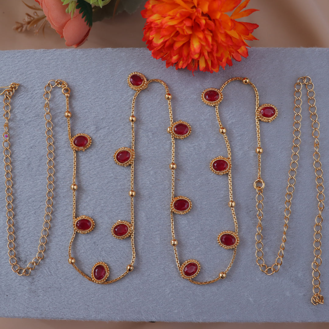 Elegant Gold Beaded Hipchain for Weddings & Festivals