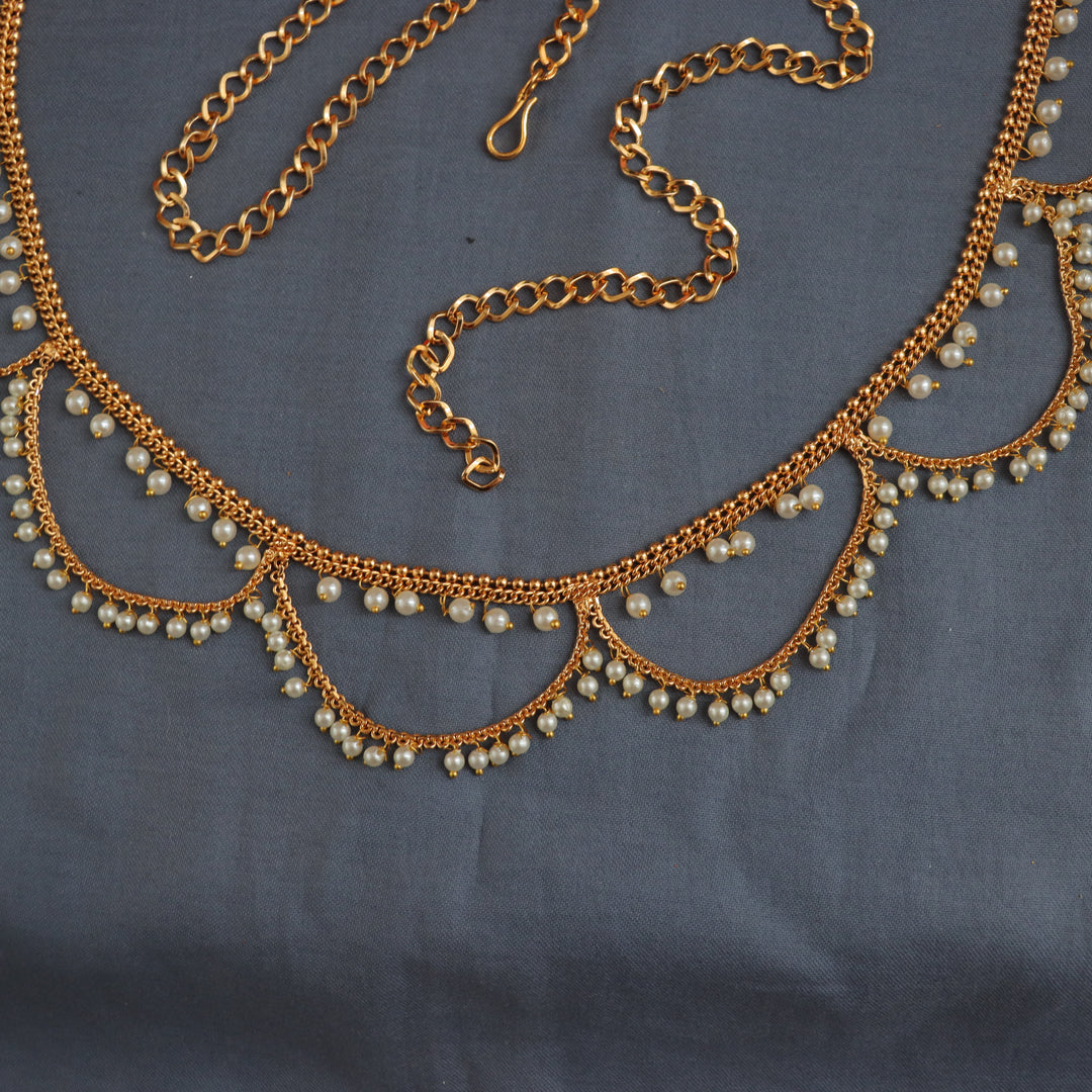 Exquisite Gold Pearl Hipchain for Weddings & Celebrations