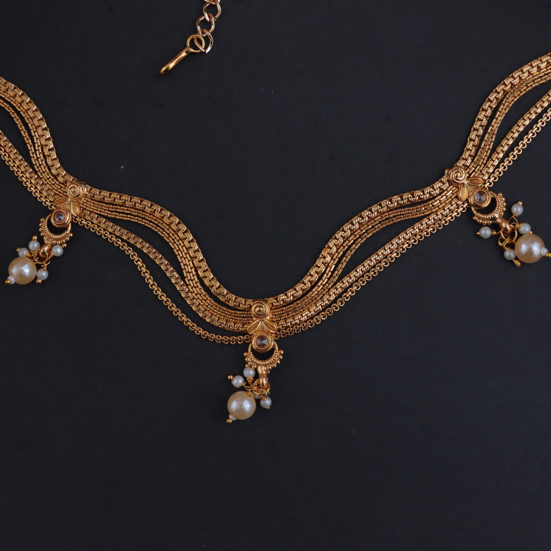 Exquisite Gold Pearl Hipchain for Weddings