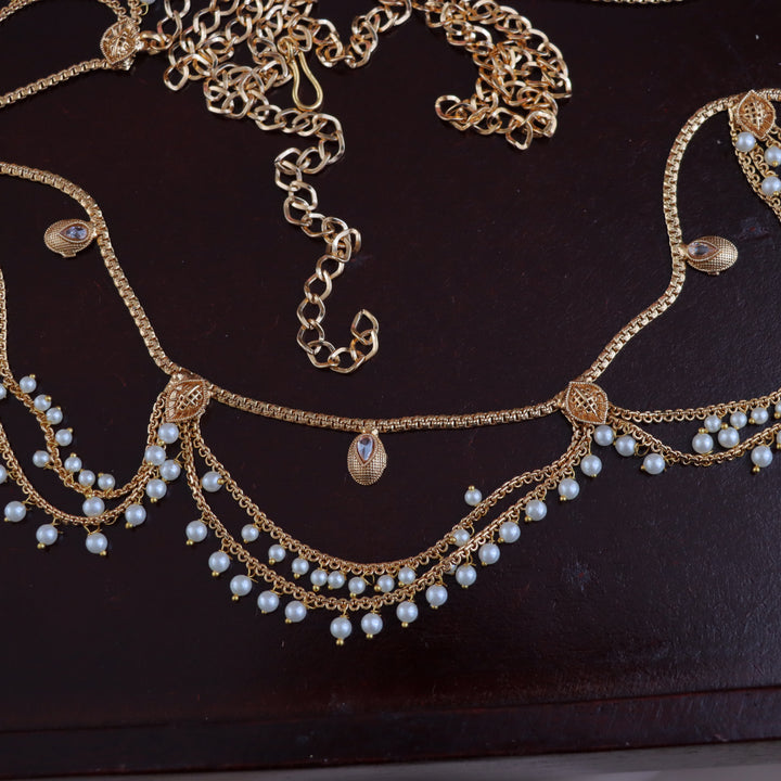 Exquisite Gold Pearl Hipchain for Weddings & Celebrations