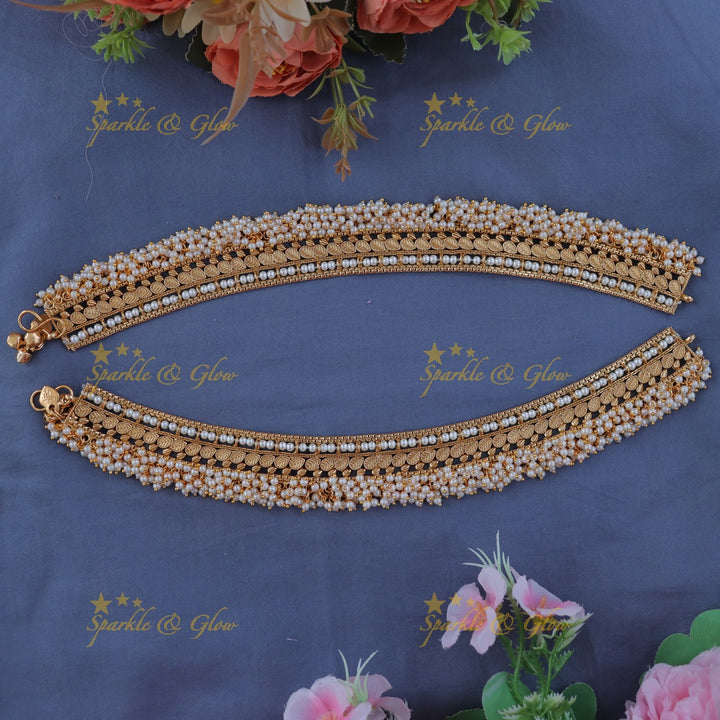 Timeless Pearl Gold Anklet - Elegance for Every Occasion