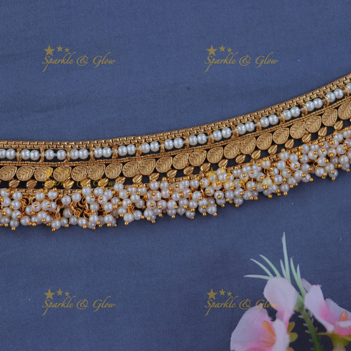 Timeless Pearl Gold Anklet - Elegance for Every Occasion