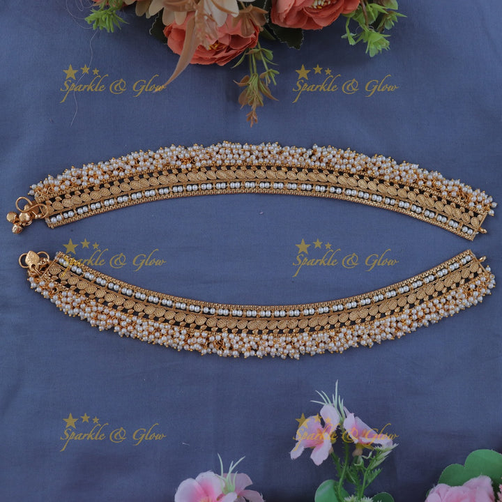 Timeless Pearl Gold Anklet - Elegance for Every Occasion