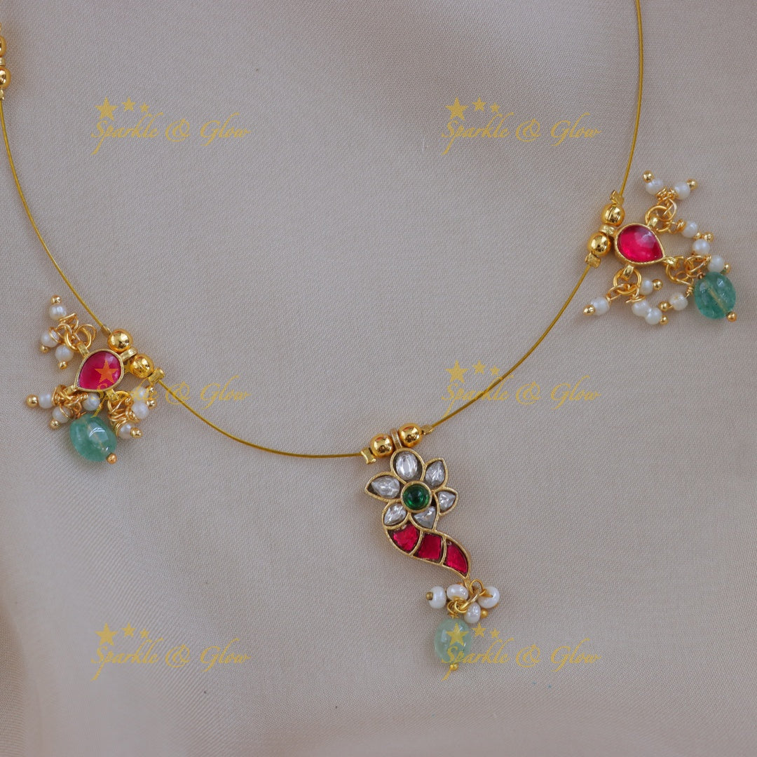 Exquisite Golden Peacock Necklace for Festive Glamour