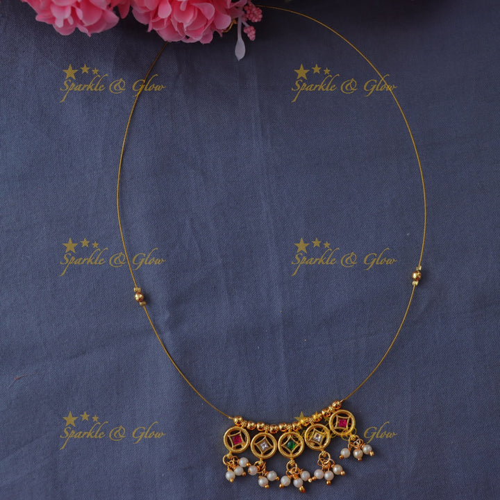 Exquisite Gold Invisible Necklace for Every Celebration