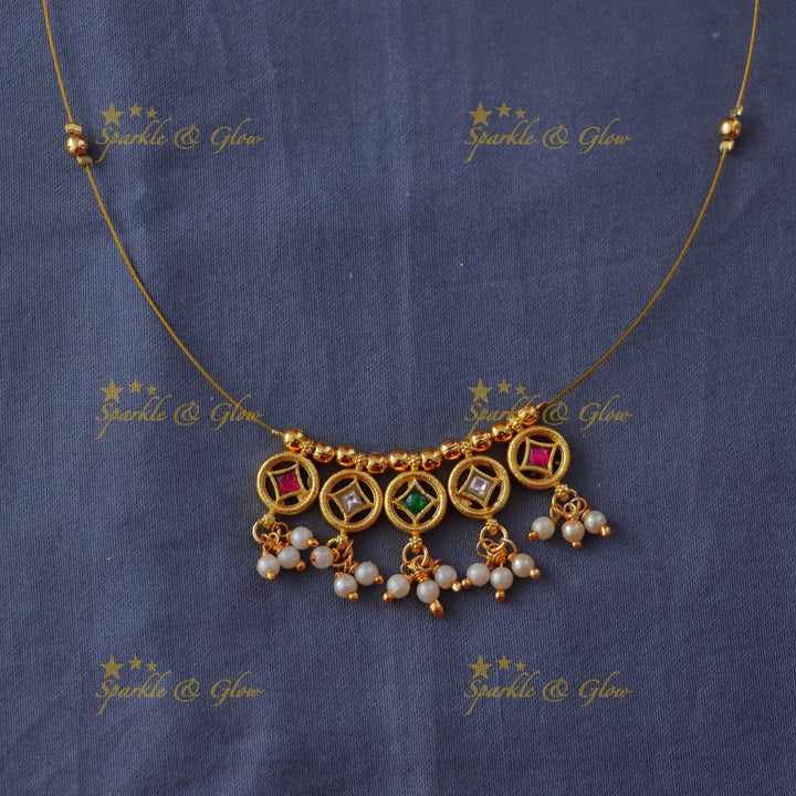 Exquisite Gold Invisible Necklace for Every Celebration