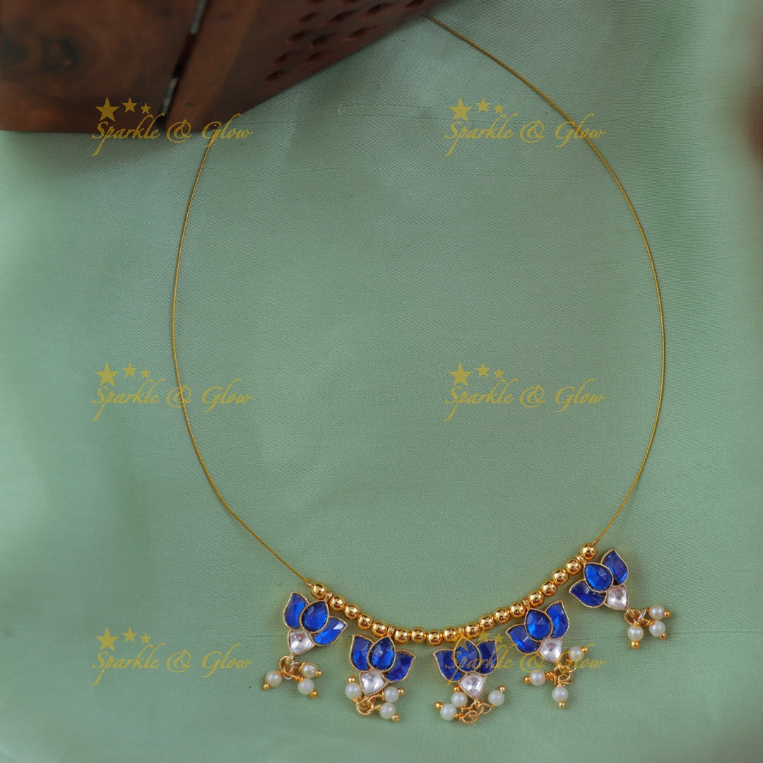 Elegant Lotus Pearl Necklace – Premium Imitation Jewelry