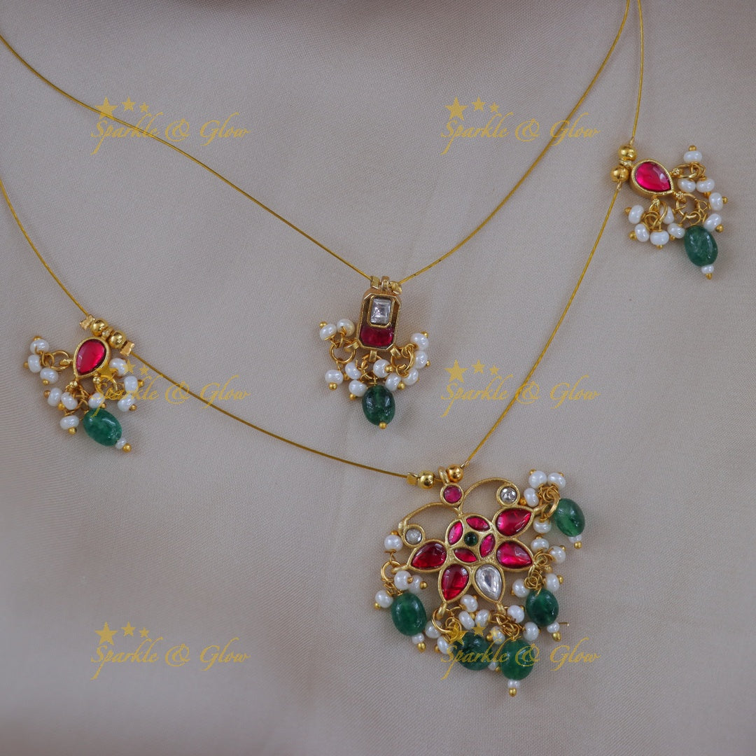 Exquisite Floral Bead Necklace for Weddings & Events