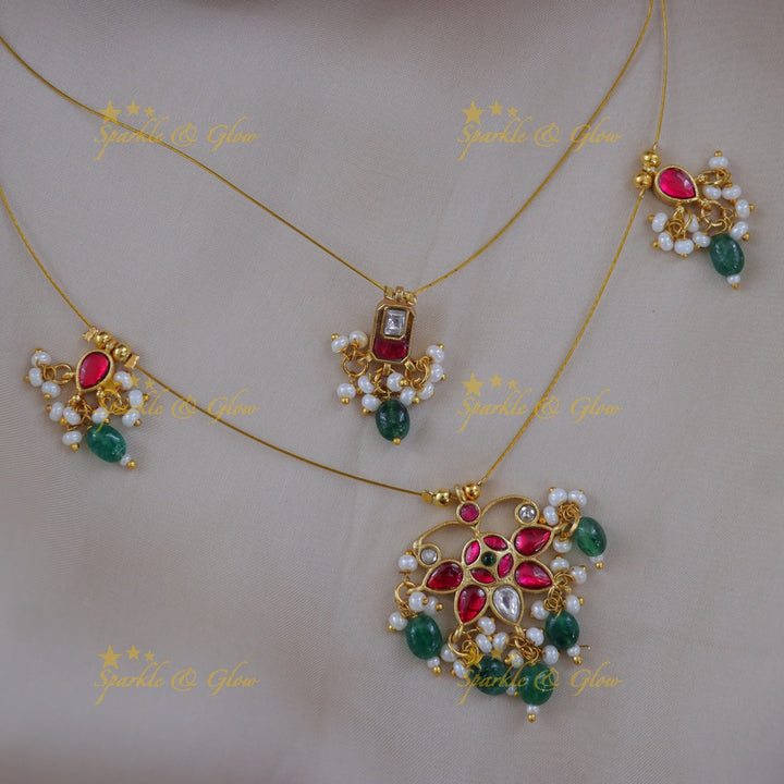 Exquisite Floral Bead Necklace for Weddings & Events