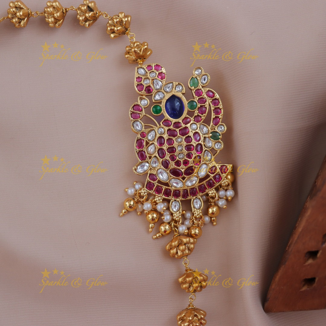 Exquisite Gold Necklace for Festive Elegance & Charm
