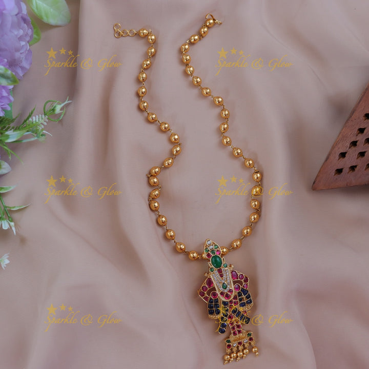 Exquisite Gold Bead Pendant Necklace for Weddings