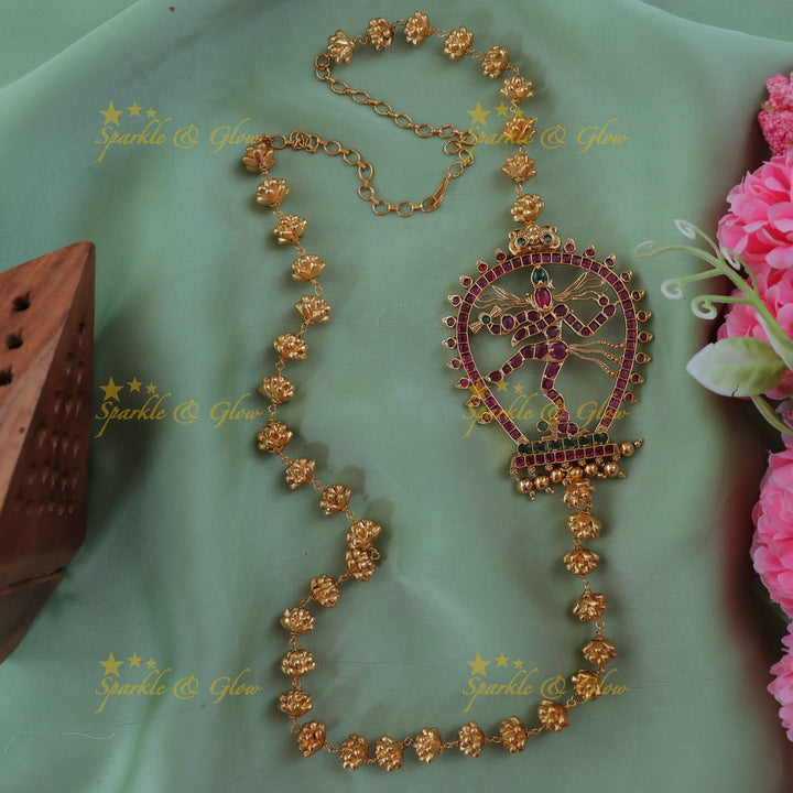 Divine Gold God Necklace for Elegant Festive Wear