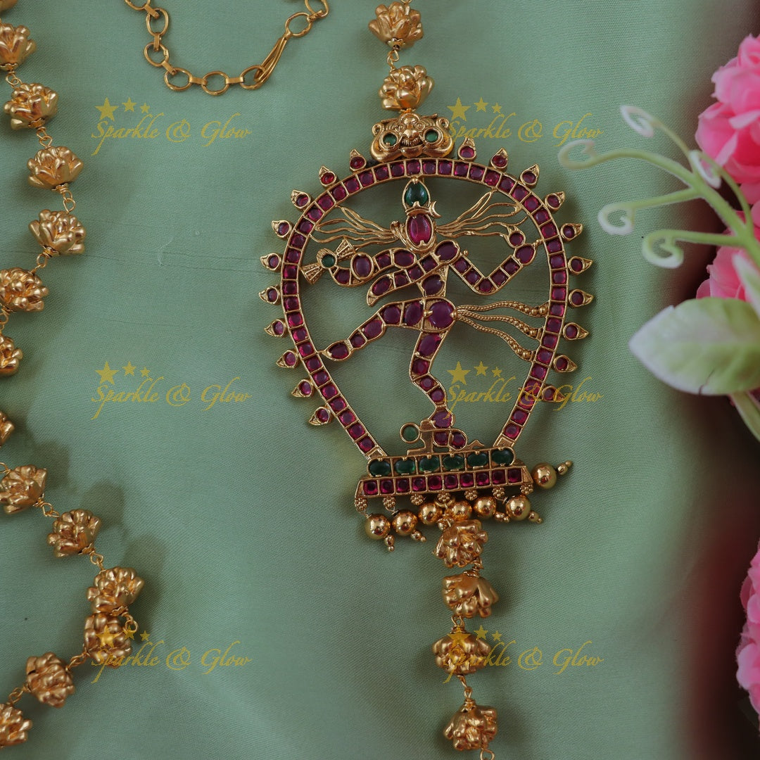 Divine Gold God Necklace for Elegant Festive Wear